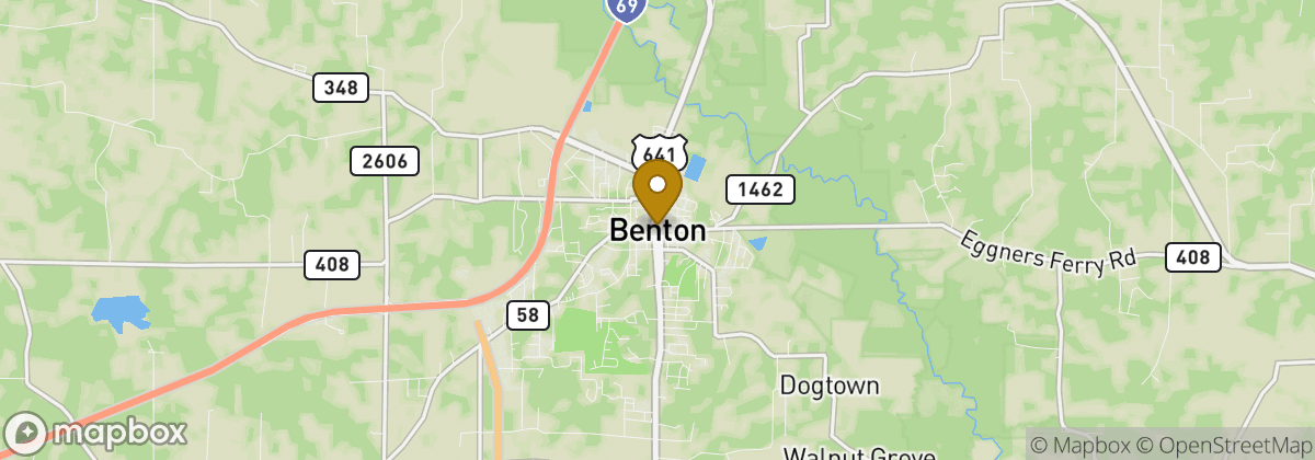 Map location: Benton