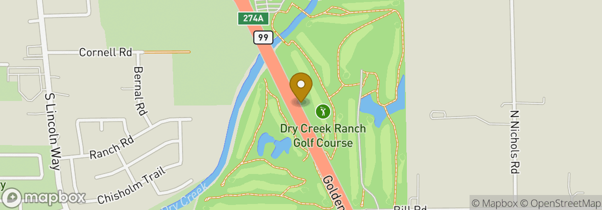 Map location: Dry Creek Ranch Golf Course