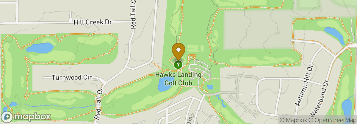 Map location: Hawks Landing Golf Club