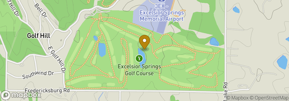 Map location: Excelsior Springs Golf Club