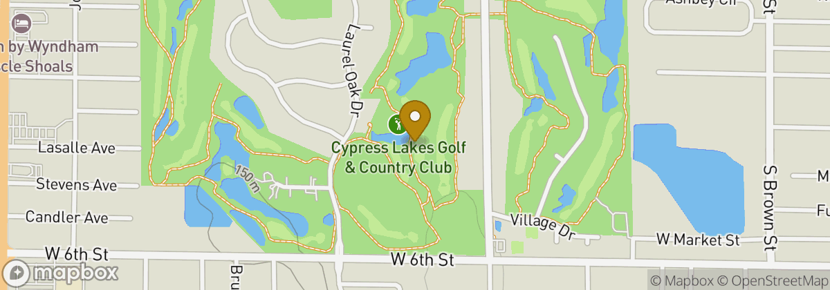 Map location: Cypress Lakes Golf & Tennis