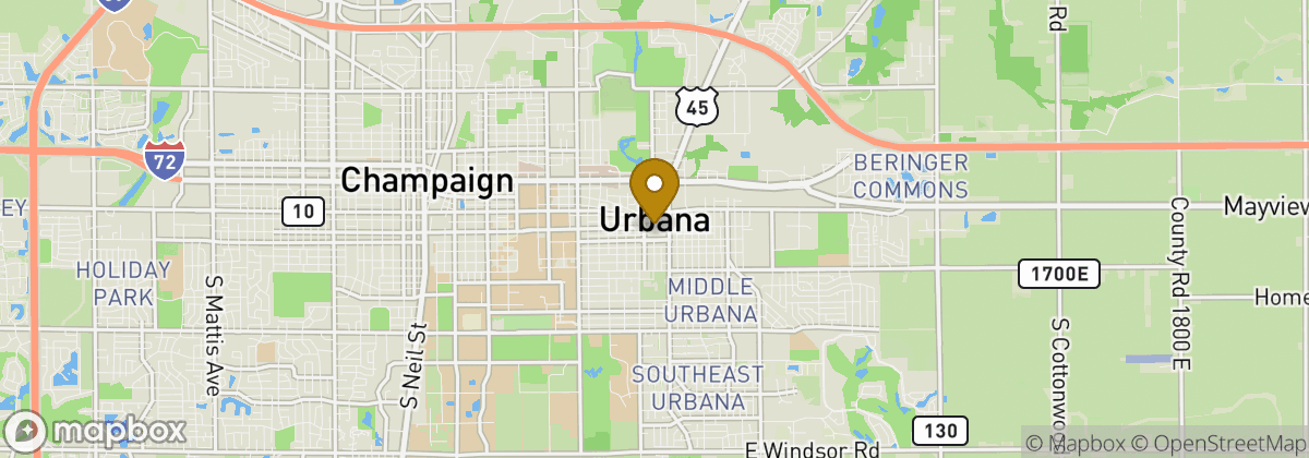 Map location: Urbana