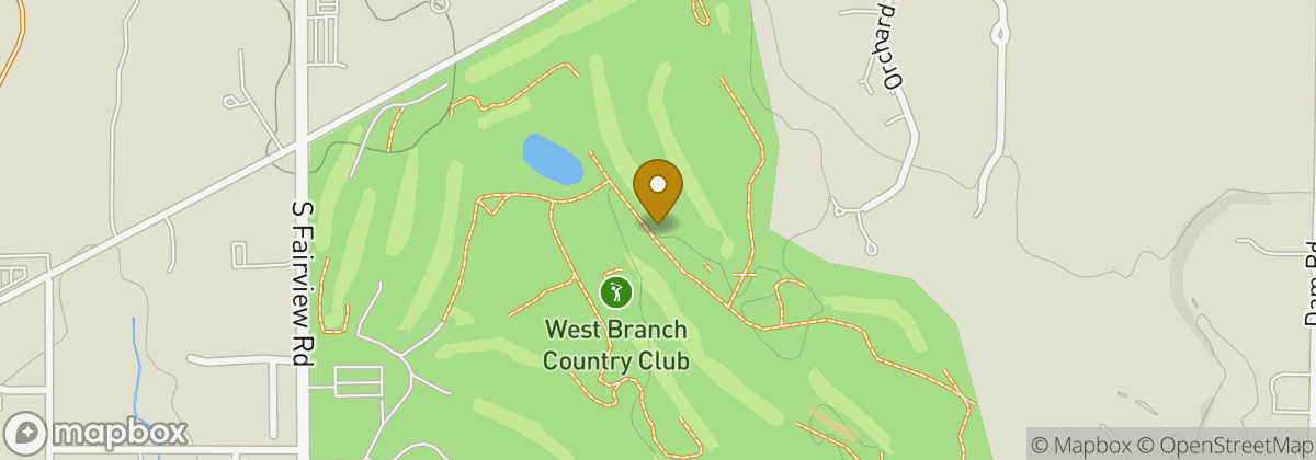 Map location: West Branch Country Club