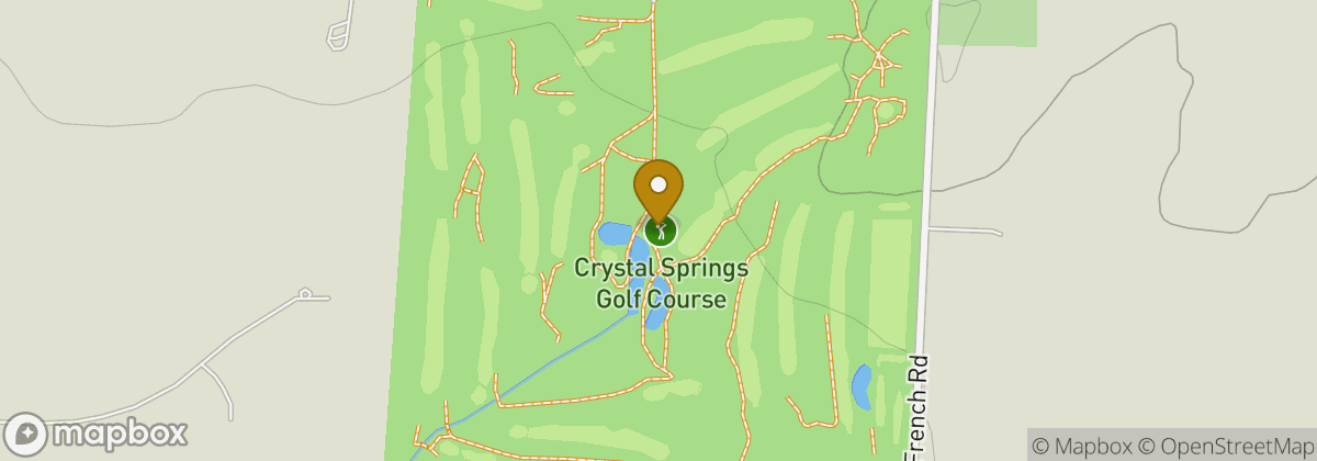 Map location: Crystal Springs Golf Course