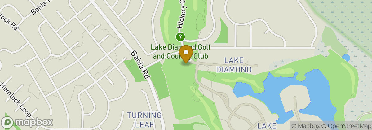 Map location: Lake Diamond Golf & Country Club