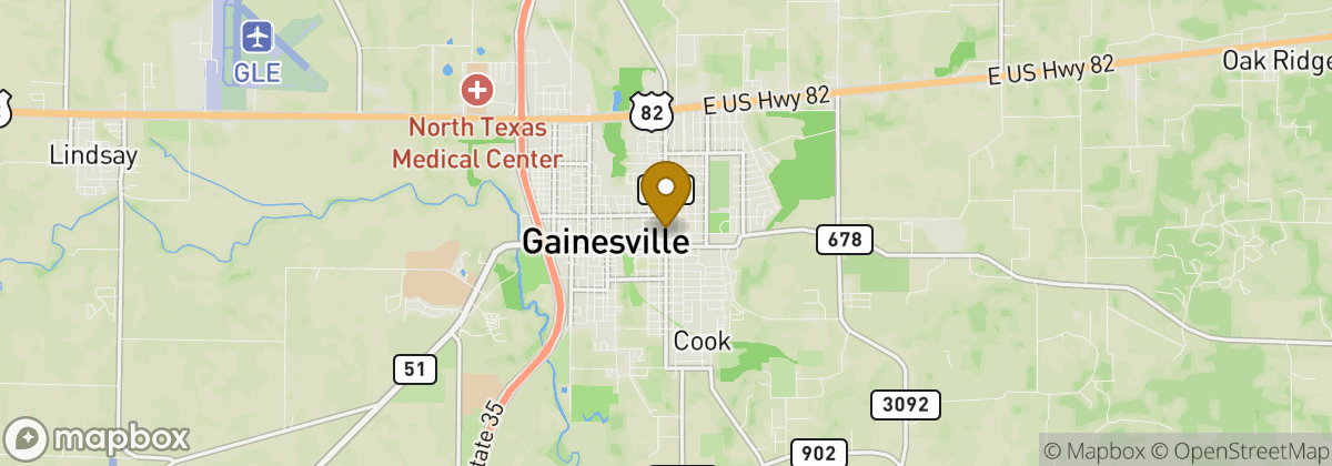 Map location: Gainesville