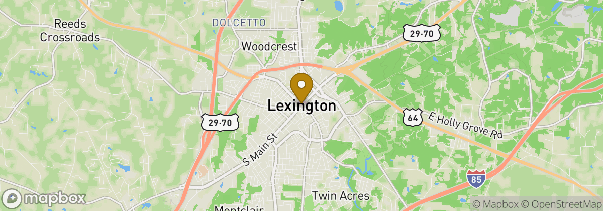 Map location: Lexington