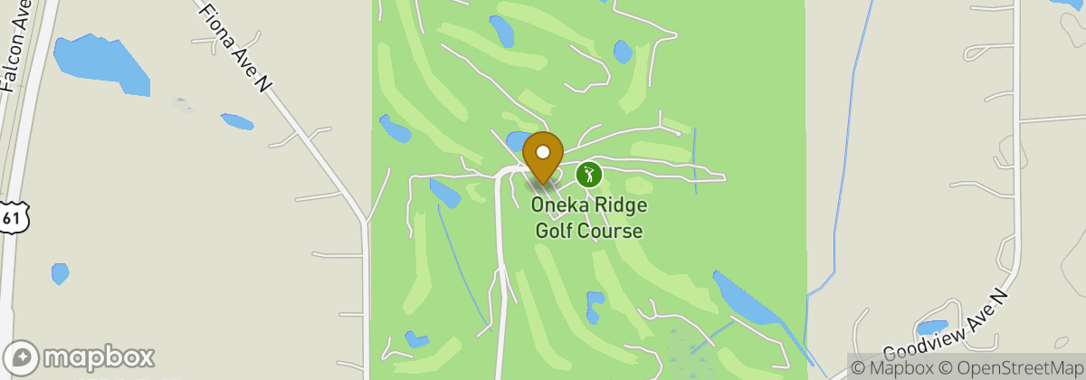 Map location: Oneka Ridge Golf Course