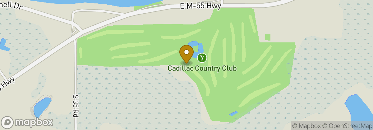 Map location: Cadillac Country Club