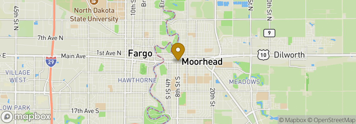 Map location: Moorhead Country Club