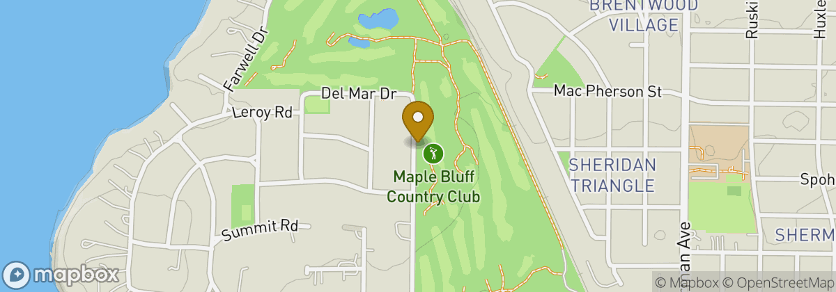 Map location: Maple Bluff Country Club