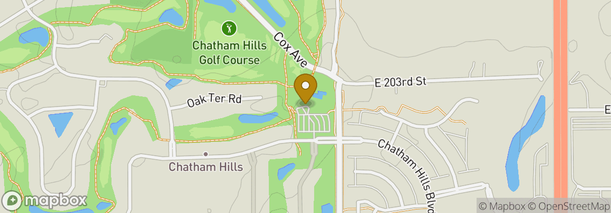 Map location: Chatham Hills (the Club at Chatham Hills)