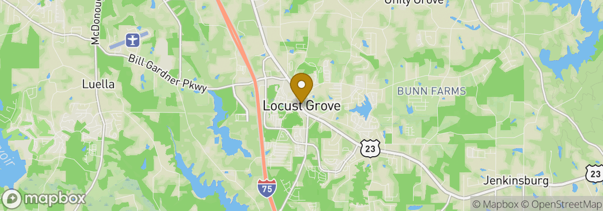 Map location: Locust Grove