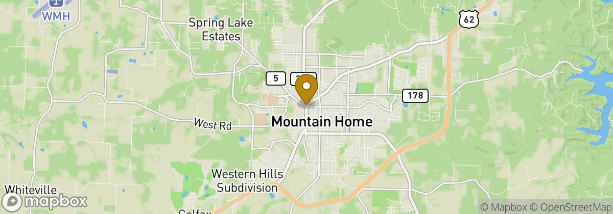Map location: Mountain Home