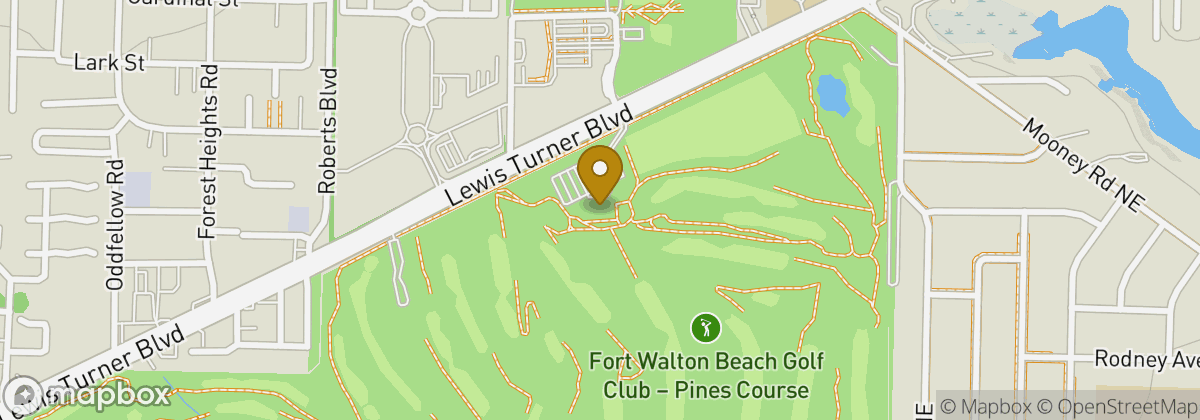 Map location: Fort Walton Beach Golf Course