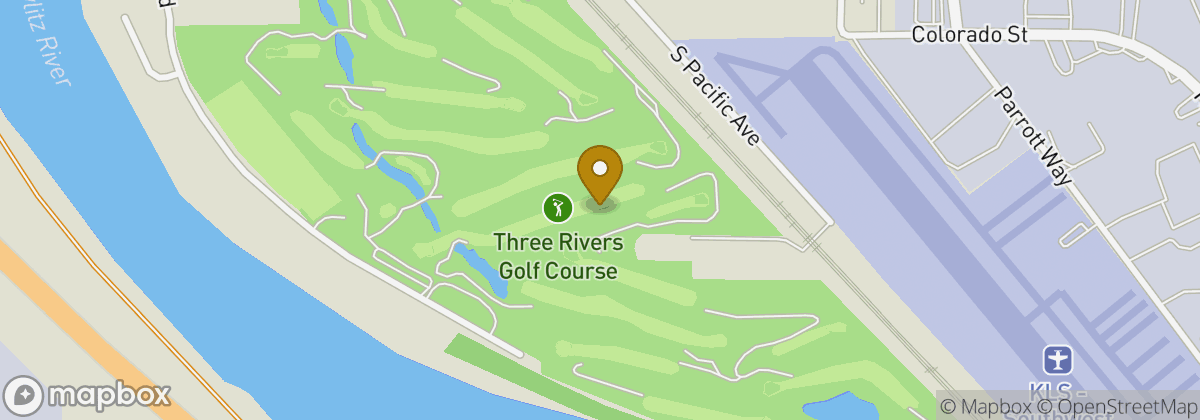 Map location: Three Rivers Golf Course