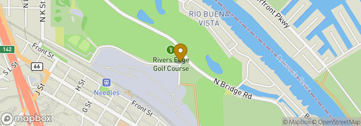 Map location: Rivers Edge Golf Course (needles Municipal)