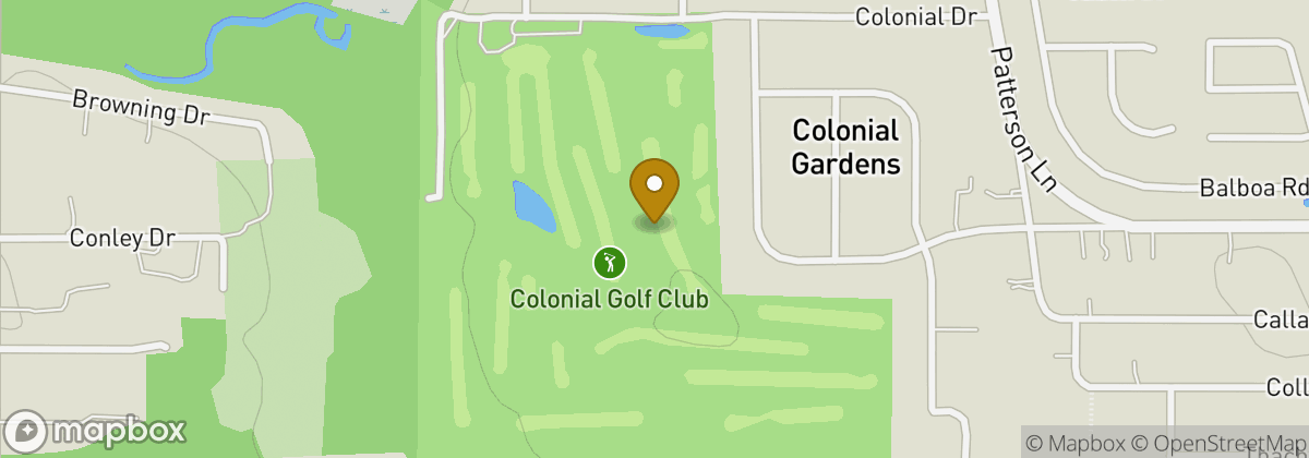Map location: Colonial Golf Club