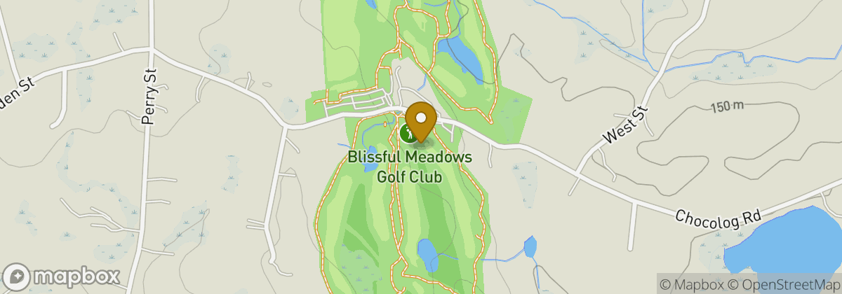 Map location: Blissful Meadows Golf Club.