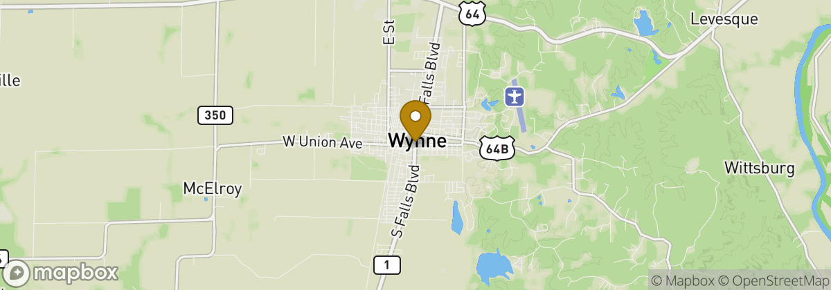 Map location: Wynne