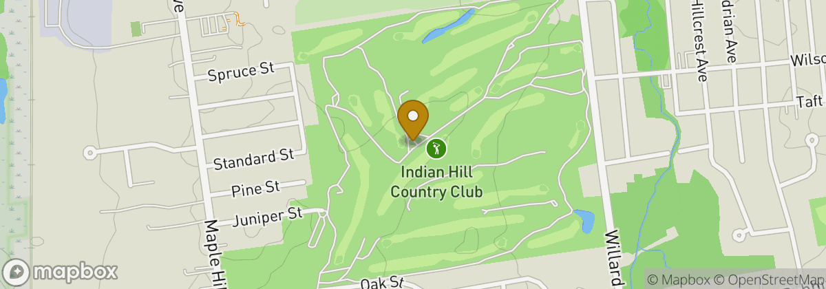 Map location: Indian Hill Country Club