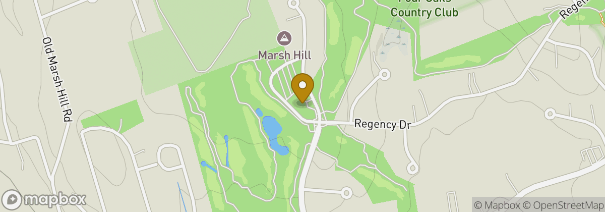 Map location: Four Oaks Country Club Golf Course & Pro Shop