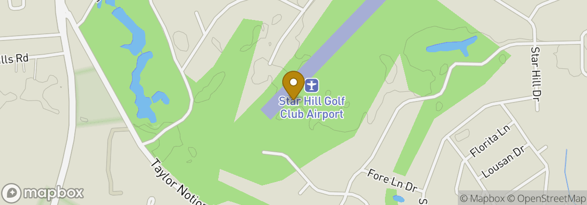 Map location: Star Hill Golf Club