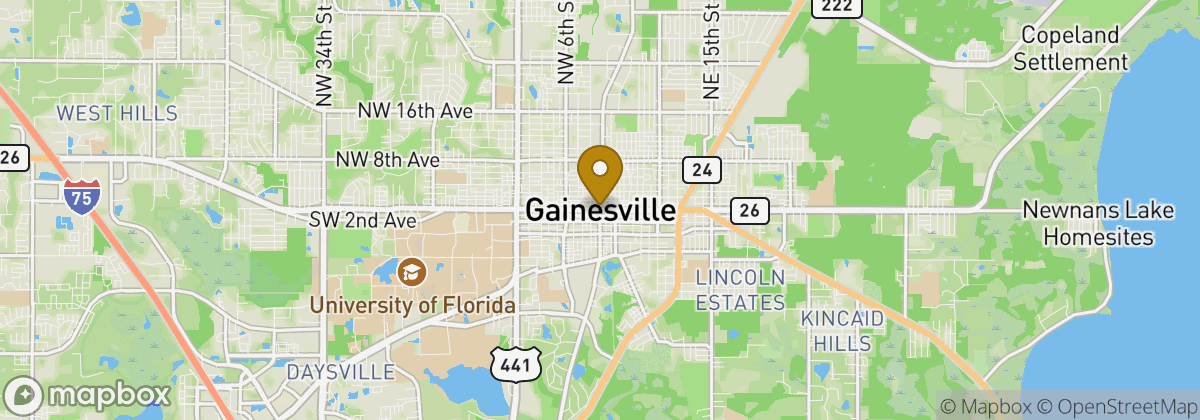 Map location: Gainesville