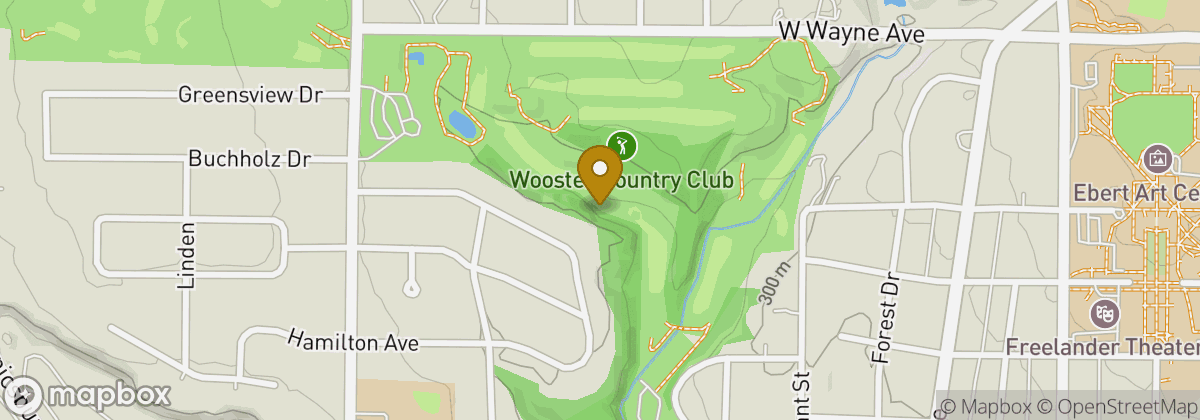 Map location: Wooster Country Club