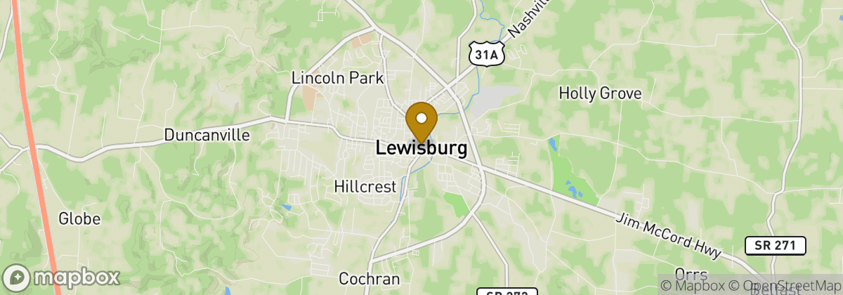 Map location: Lewisburg