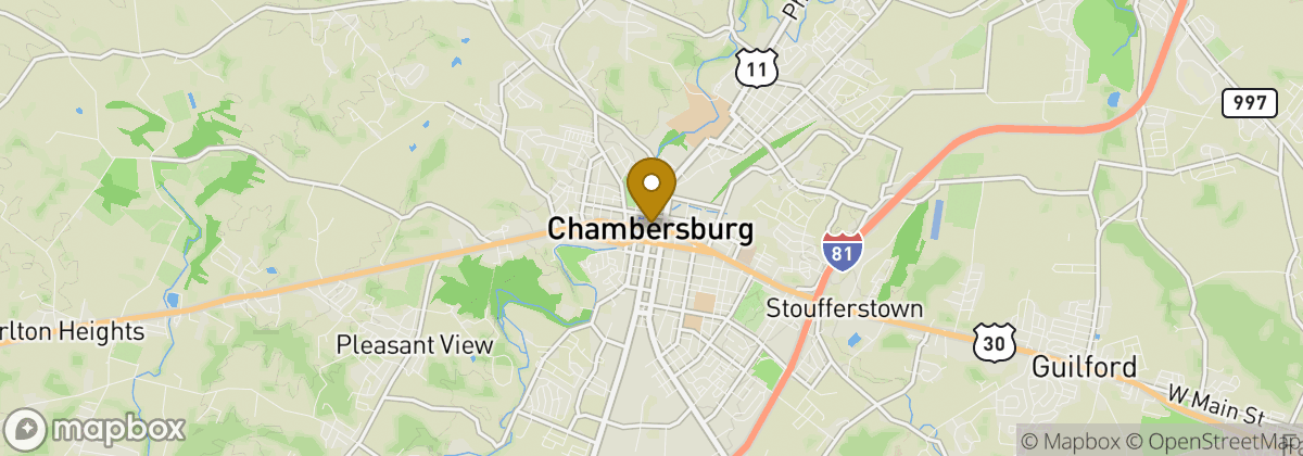 Map location: Chambersburg
