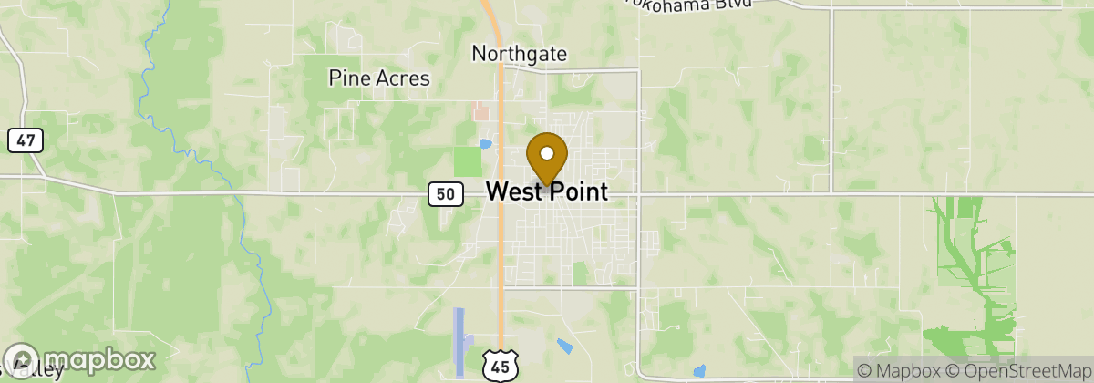 Map location: West Point