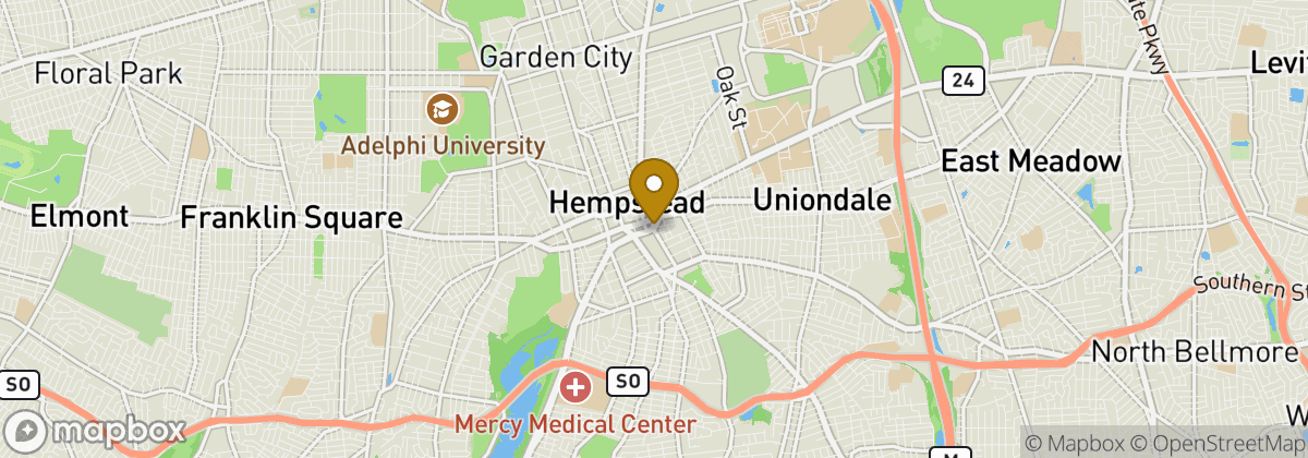 Map location: Hempstead
