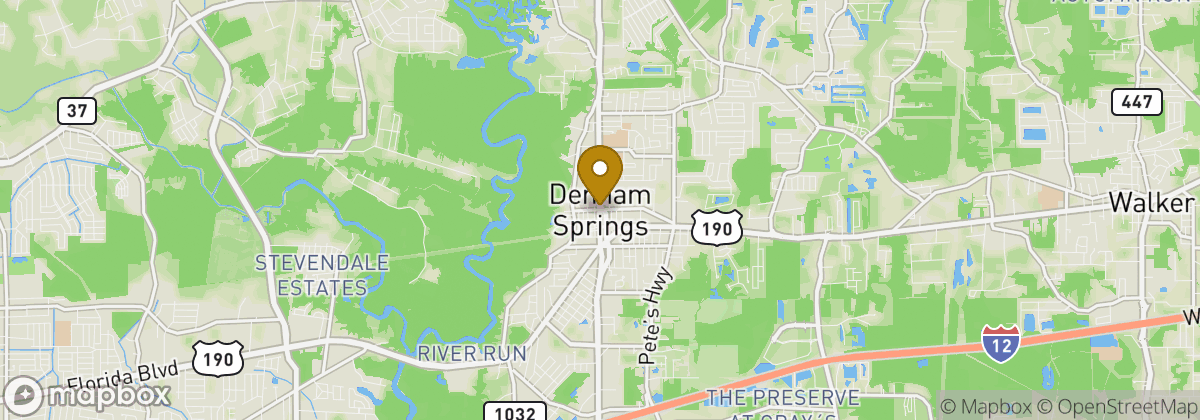 Map location: Denham Springs