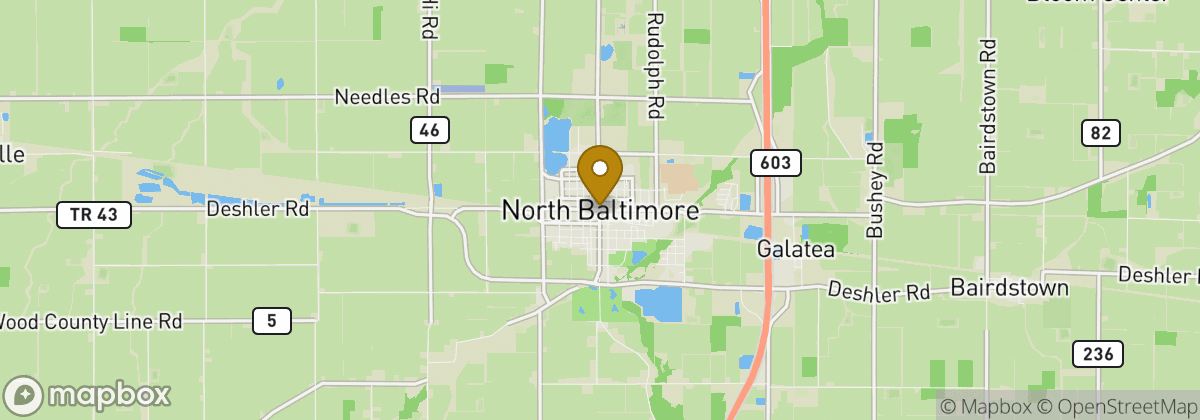 Map location: North Baltimore