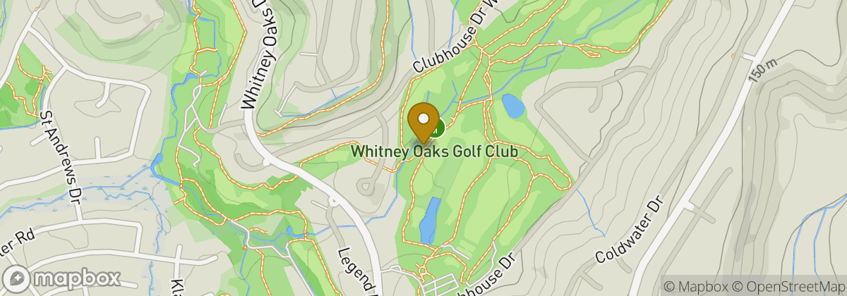 Map location: Whitney Oaks Golf Club