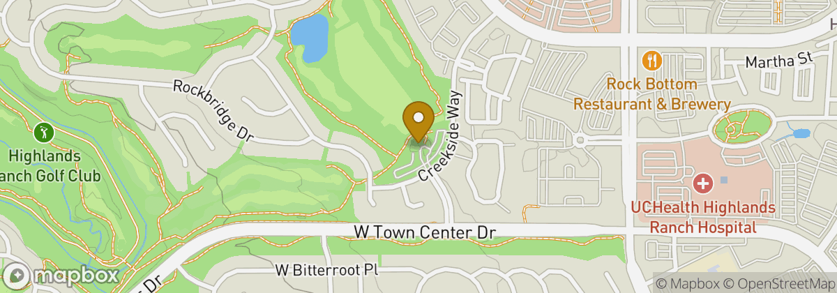 Map location: University of Denver Golf Club at Ranch (highlands Ranch Golf Club)