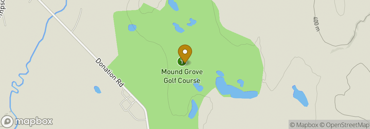 Map location: Mound Grove Golf Course