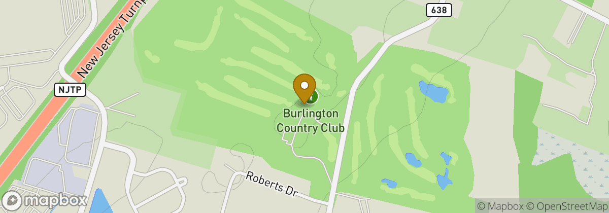 Map location: Burlington Country Club