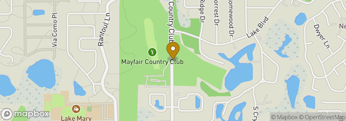 Map location: Mayfair Country Club
