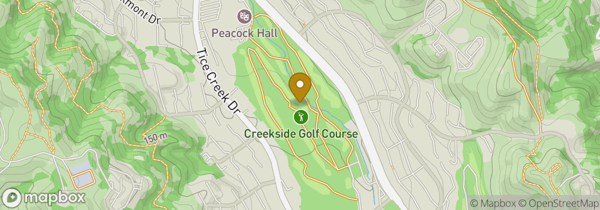 Map location: Creekside Golf Course