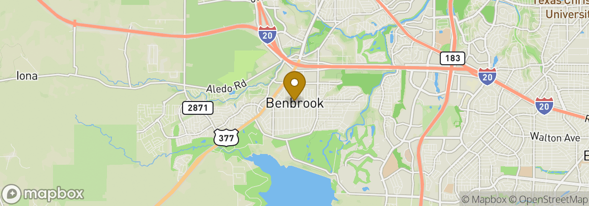 Map location: Benbrook