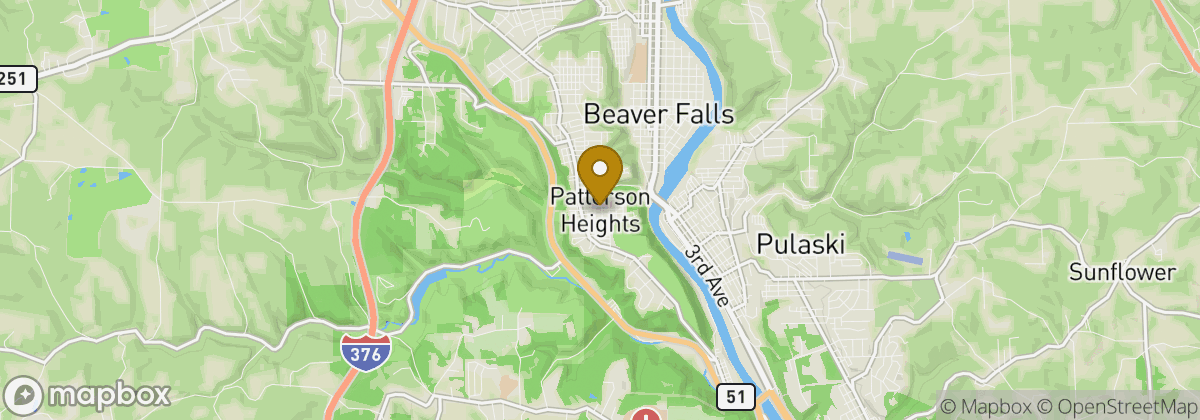 Map location: Patterson Heights