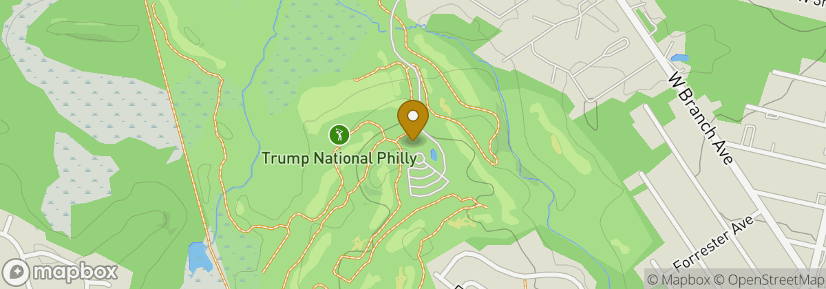 Map location: Trump National Golf Club Philadelphia