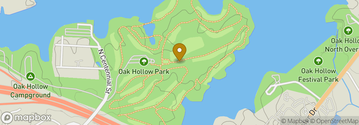 Map location: Oak Hollow Golf Course