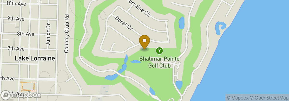 Map location: Shalimar Pointe Golf Club