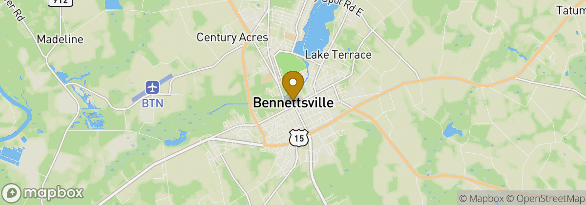 Map location: Bennettsville