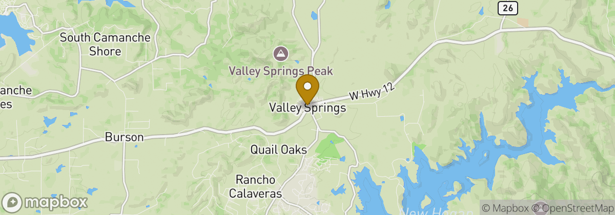 Map location: Valley Springs