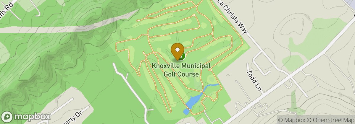 Map location: Knoxville Municipal Golf Course