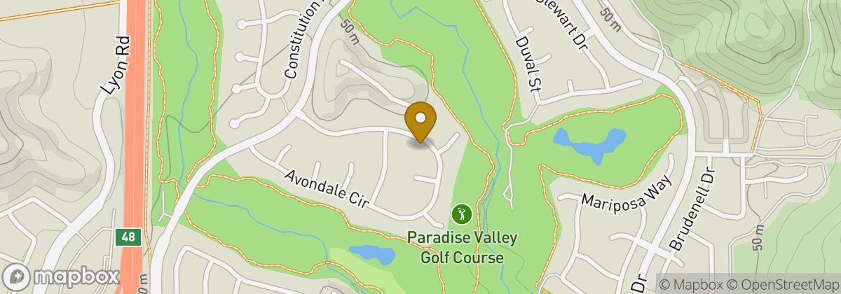 Map location: Paradise Valley Golf Course